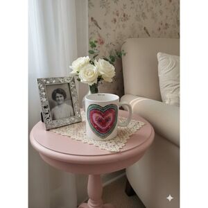 Natural Life Mug Gold Trim Heart Design Cup Of Love Coffee Cup